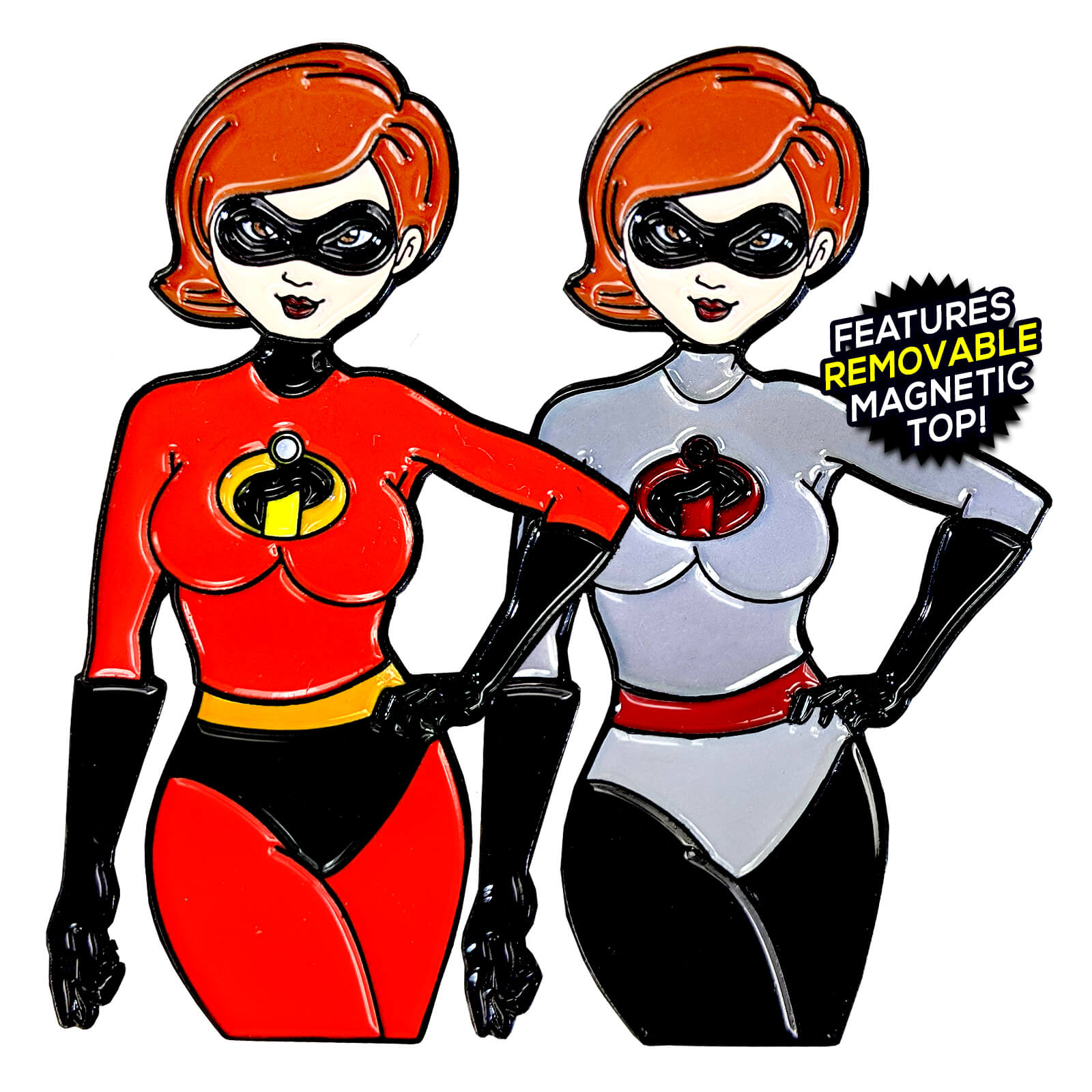 Lewd Incredibles Helen Parr Elastagirl Magnetic Enamel Pin 2024