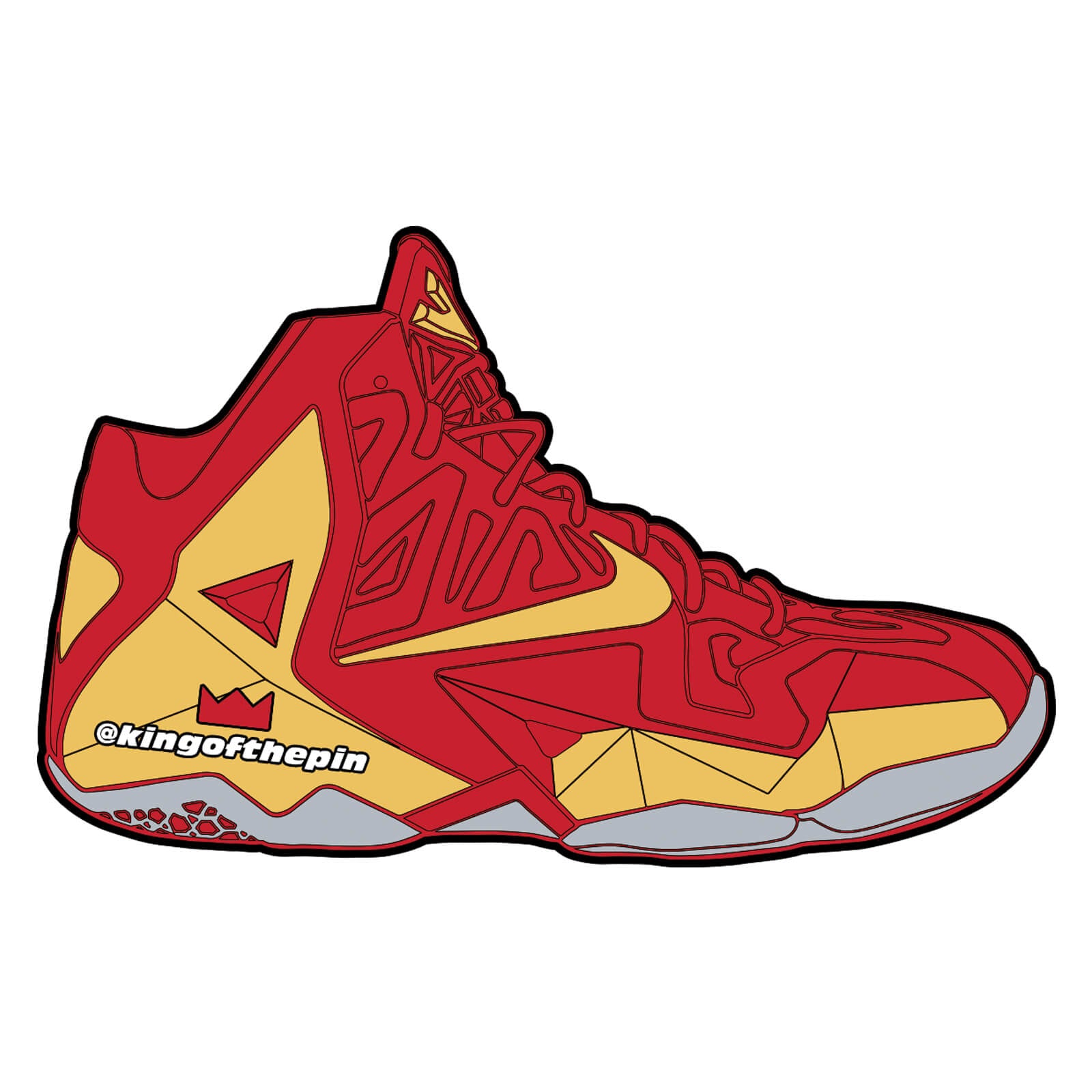Nike Lebron 11 “Miami Heat” Sticker – King of the Pin