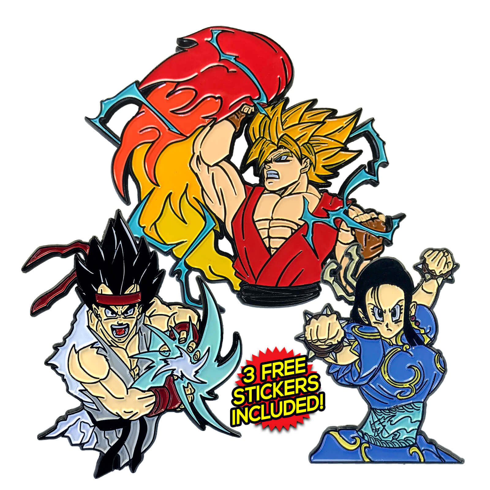 Rygeta (Street Fighter x Dragon Ball Z Mashup) Sticker – King of the Pin