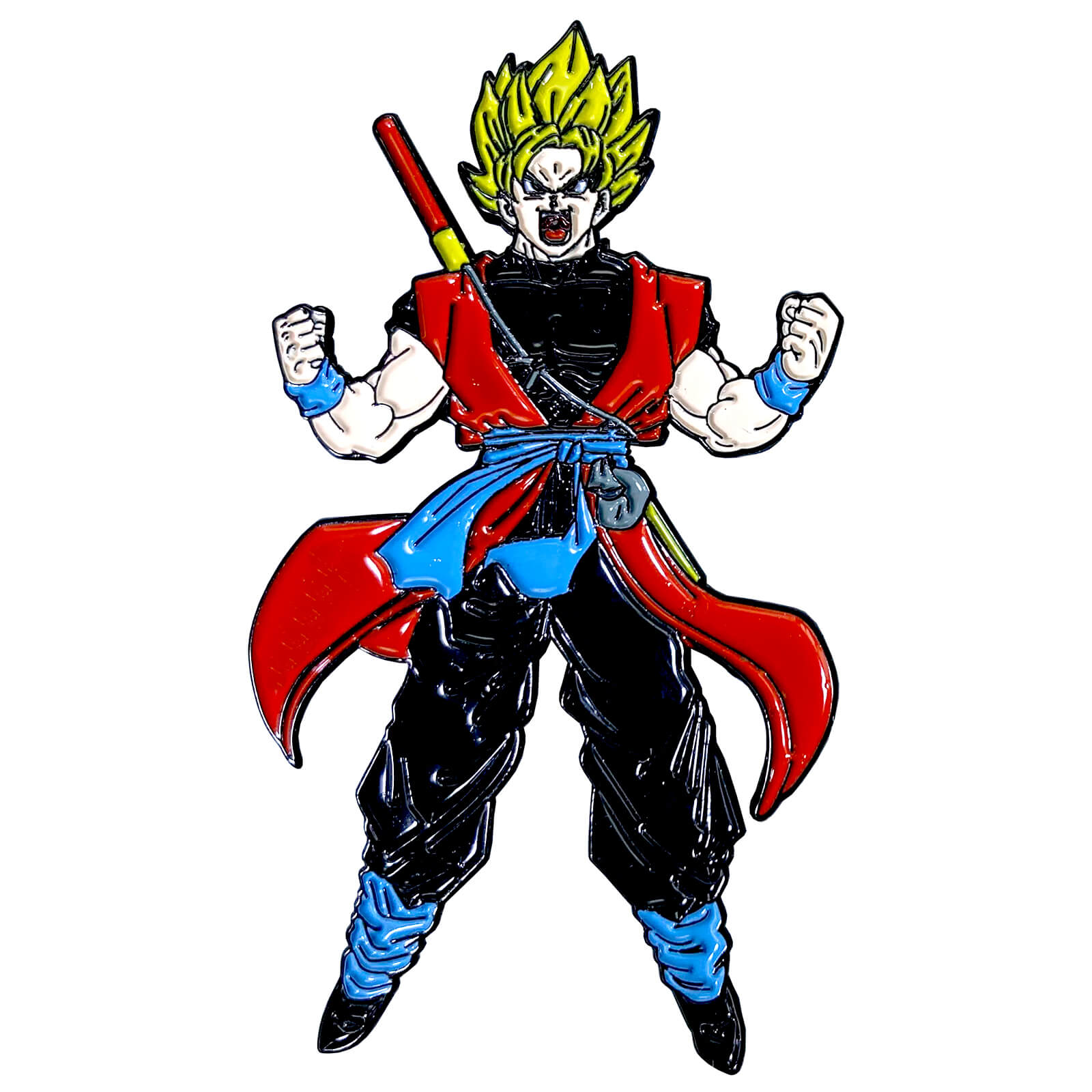 Xeno Goku SSJ Enamel Pin – King of the Pin